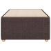 Estructura de cama sin colchón tela marrón oscuro 90x190 cm