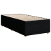 Estructura de cama sin colchón tela negro 90x200 cm