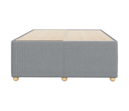 Estructura de cama sin colchón tela gris claro 120x190 cm