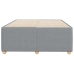 Estructura de cama sin colchón tela gris claro 120x190 cm