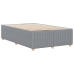 Estructura de cama sin colchón tela gris claro 120x200 cm