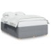 Cama sin colchón tela gris claro 140x190 cm