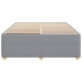 Cama sin colchón tela gris claro 140x190 cm