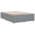 Cama sin colchón tela gris claro 140x190 cm