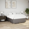 Cama sin colchón tela gris taupe 140x190 cm