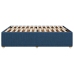 Cama sin colchón tela azul 140x190 cm