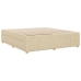 Cama sin colchón tela color crema 180x200 cm