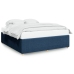 Cama sin colchón tela azul 200x200 cm
