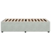 Estructura de cama sin colchón terciopelo gris claro 100x200 cm
