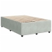 Estructura de cama sin colchón terciopelo gris claro 120x190 cm