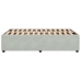 Estructura de cama sin colchón terciopelo gris claro 120x190 cm