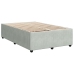 Estructura de cama sin colchón terciopelo gris claro 120x190 cm