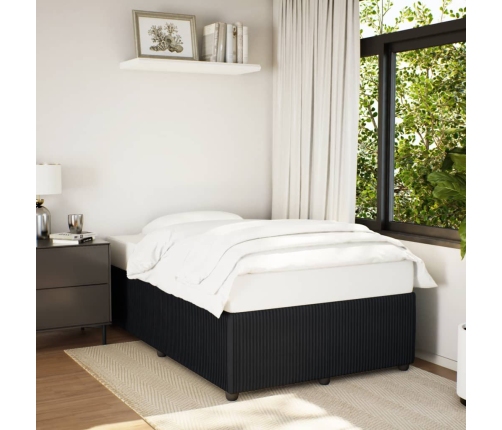 vidaXL Estructura de cama terciopelo negro 120x190 cm