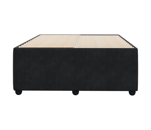 vidaXL Estructura de cama terciopelo negro 120x190 cm