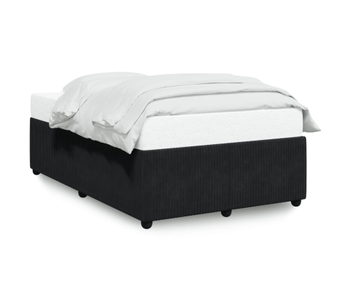 vidaXL Estructura de cama terciopelo negro 120x190 cm