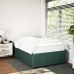 Estructura cama sin colchón terciopelo verde oscuro 120x190cm