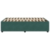 Estructura cama sin colchón terciopelo verde oscuro 120x190cm