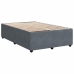 vidaXL Estructura de cama de terciopelo gris oscuro 120x200 cm