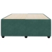 Estructura cama sin colchón terciopelo verde oscuro 120x200 cm