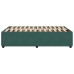 Estructura cama sin colchón terciopelo verde oscuro 120x200 cm