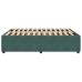 Estructura cama sin colchón terciopelo verde oscuro 140x190 cm