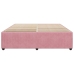 Estructura de cama sin colchón terciopelo rosa 180x200 cm