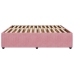Estructura de cama sin colchón terciopelo rosa 180x200 cm