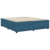 Estructura de cama sin colchón terciopelo azul 200x200 cm