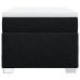 Cama box spring con colchón tela negro 90x200 cm