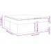 Cama box spring con colchón tela gris oscuro 180x200 cm