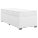 Cama box spring con colchón cuero sintético blanco 80x200 cm
