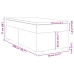 Cama box spring con colchón cuero sintético blanco 80x200 cm