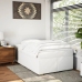 vidaXL Cama box spring con colchón cuero sintético blanco 120x190 cm