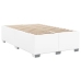 vidaXL Cama box spring con colchón cuero sintético blanco 120x190 cm