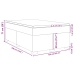 Cama box spring con colchón cuero sintético gris 120x190 cm