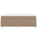 Cama box spring con colchón cuero sintético capuchino 140x200cm