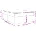 Cama box spring con colchón cuero sintético negro 160x200 cm