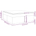 Cama box spring con colchón cuero sintético gris 180x200 cm