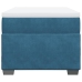 Cama box spring con colchón terciopelo azul oscuro 80x200 cm