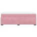 Cama box spring con colchón terciopelo rosa 80x200 cm