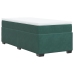 Cama box spring con colchón terciopelo verde oscuro 90x190 cm