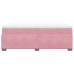 Cama box spring con colchón terciopelo rosa 90x190 cm