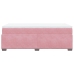 Cama box spring con colchón terciopelo rosa 90x200 cm