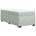 Cama box spring con colchón terciopelo gris claro 100x200 cm