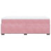 Cama box spring con colchón terciopelo rosa 100x200 cm