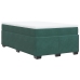 Cama box spring con colchón terciopelo verde oscuro 120x190 cm