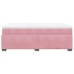 Cama box spring con colchón terciopelo rosa 120x200 cm