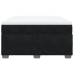 Cama box spring con colchón terciopelo negro 140x190 cm