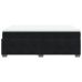 Cama box spring con colchón terciopelo negro 140x190 cm