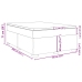 Cama box spring con colchón terciopelo verde oscuro 160x200 cm